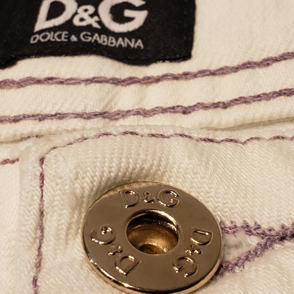 Dolce & Gabbana D&G Ivory Capri Jeans - Picture 7 of 7